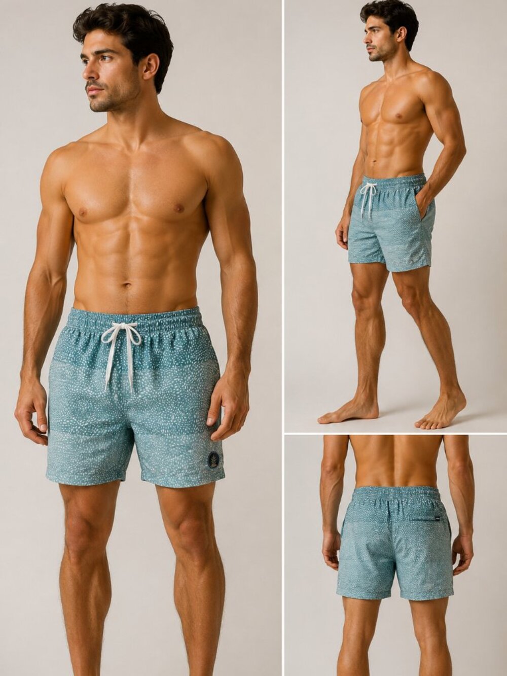 Chubbies Men's Blue Ombre Tropical 5.5" Swim Trunks - Size Large